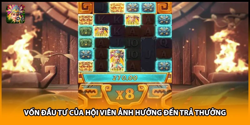 Vốn đầu tư của hội viên ảnh hưởng đến trả thưởng