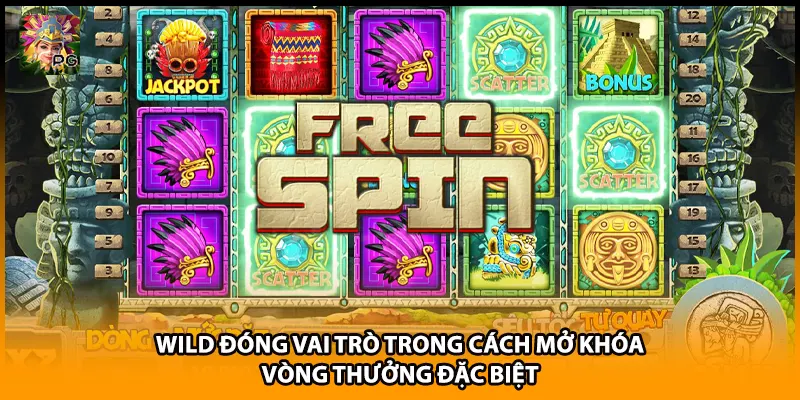 Wild đóng vai trò trong cách mở khóa vòng thưởng đặc biệt 